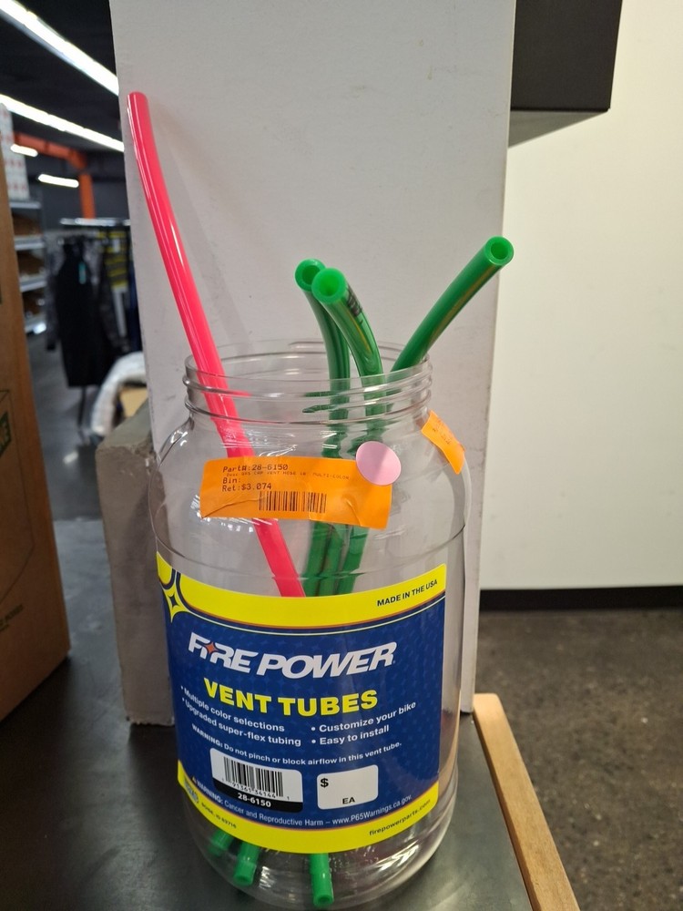 Fire Power Vent Tubes 28-6150 Multi-colored
