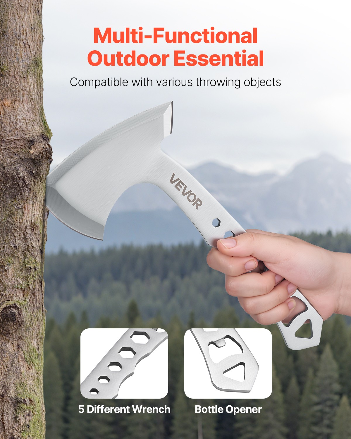 VEVOR Throwing Axes and Tomahawks 3 Pack Hatchet Axes and 3 Pack Throwing