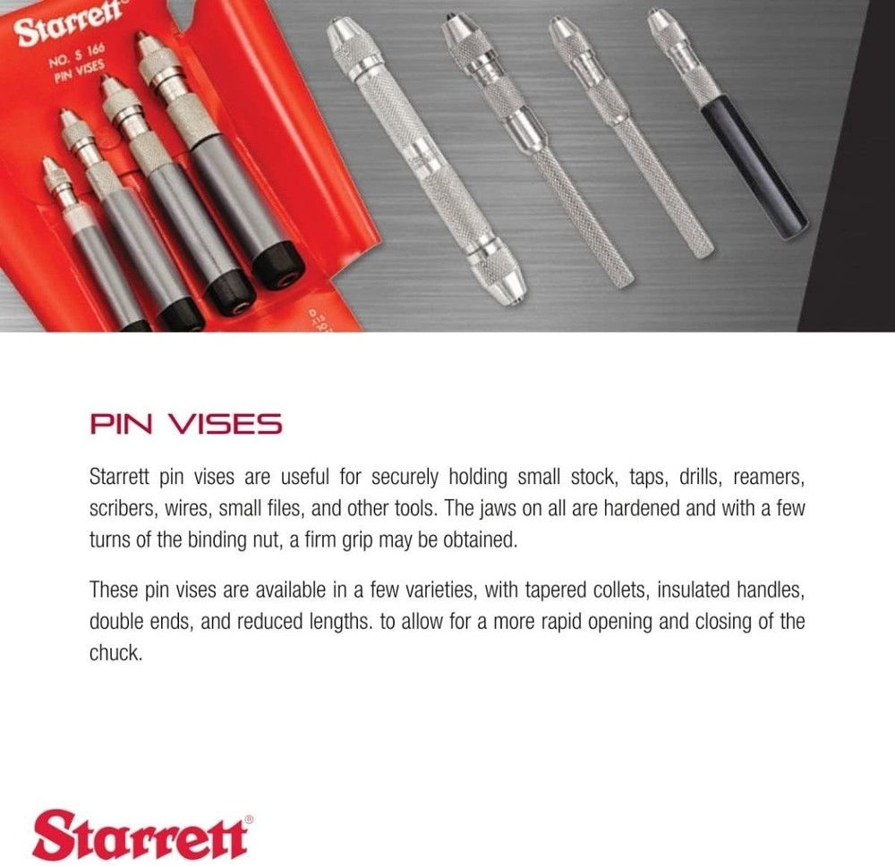 Versatile Pin Vise Tool for Holding Small Tools with Maximum Clamping Surface
