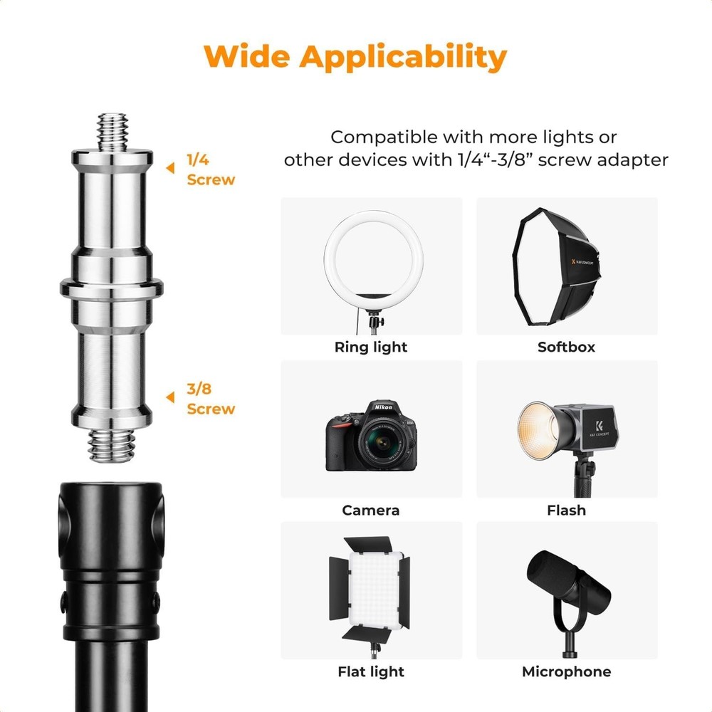 Wall Mount Boom Arm 39.4"- Rotating Triangle Stand for Ring Light, Softbox, R...