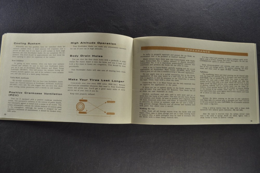 1966 Studebaker Owners Manual Guide Daytona Cruiser Commander Wagonaire 66