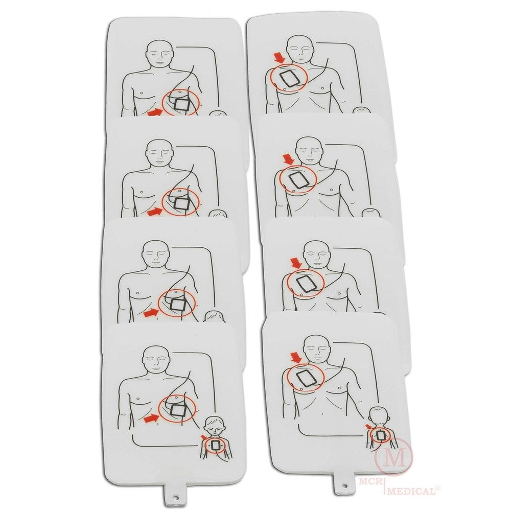 CPR Training Pads (Pack with 4 Sets)-Fits Prestan Trainers-Includes pad sensor