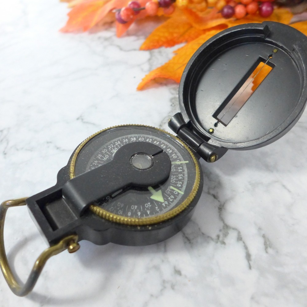 Vintage Black Japan Directional Engineer Compass 12BX