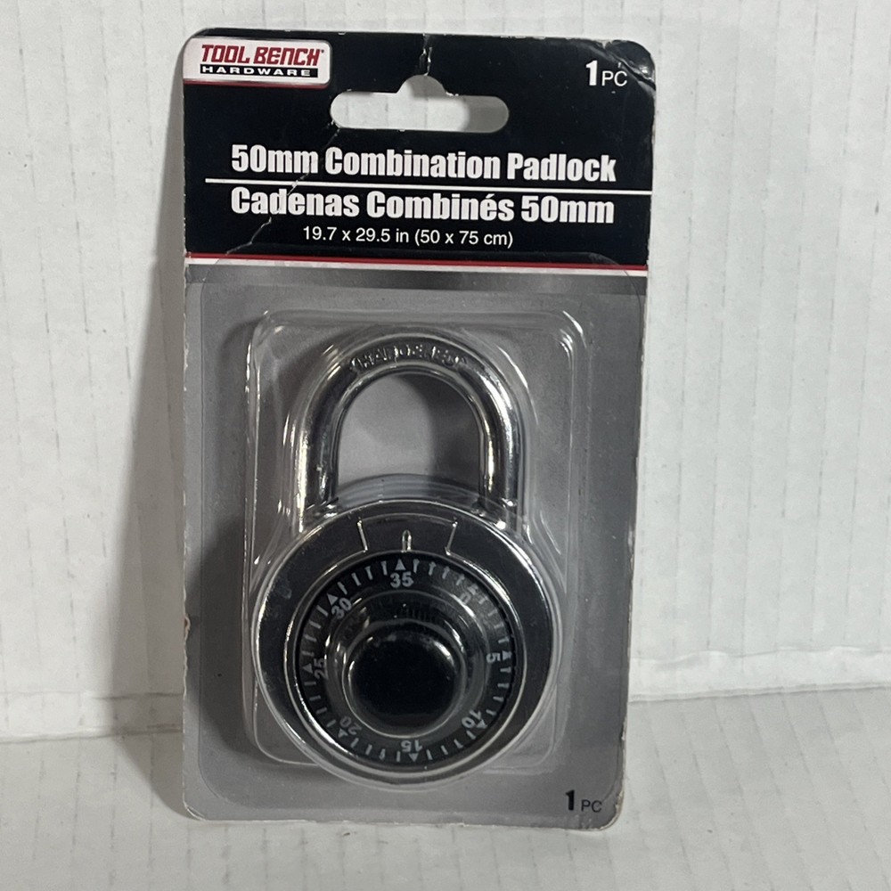 LOCKER COMBINATION PADLOCK 50mm SINGLE CENTER DIAL COMBINATION PADLOCK