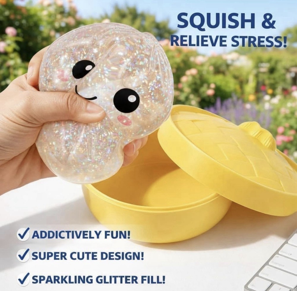 VIRAL Glitter Dumpling Squishy