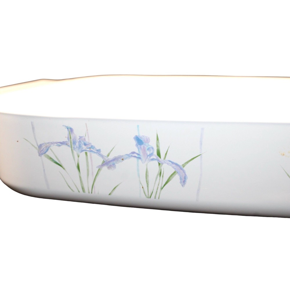 Vintage Corning Ware "Shadow Iris" (A-21-B) Lasagna Open Roaster Baking Dish
