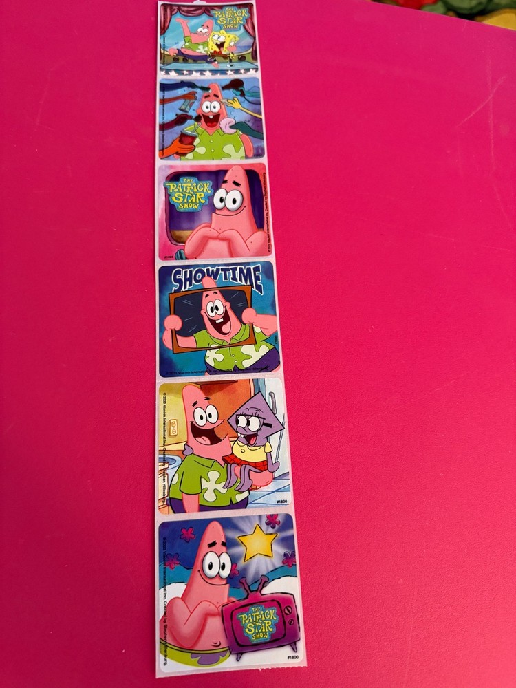 STICKER SHEET: Spongebob Squarepants Patrick Star Squidward