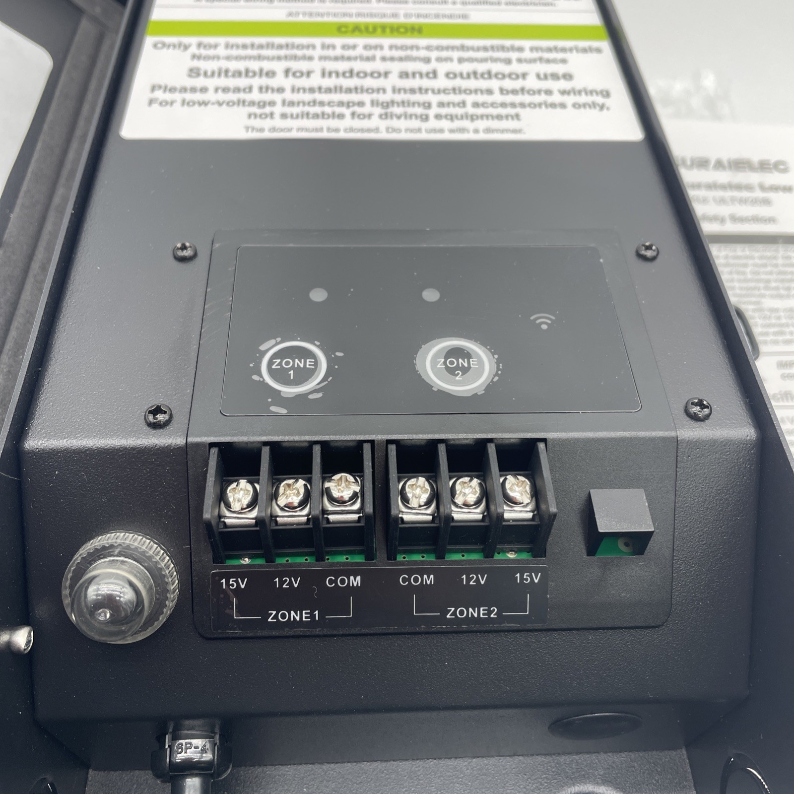 200W Smart Wi-Fi Landscape Low Voltage Transformer 2 Zone 120V AC to 12V 15V AC