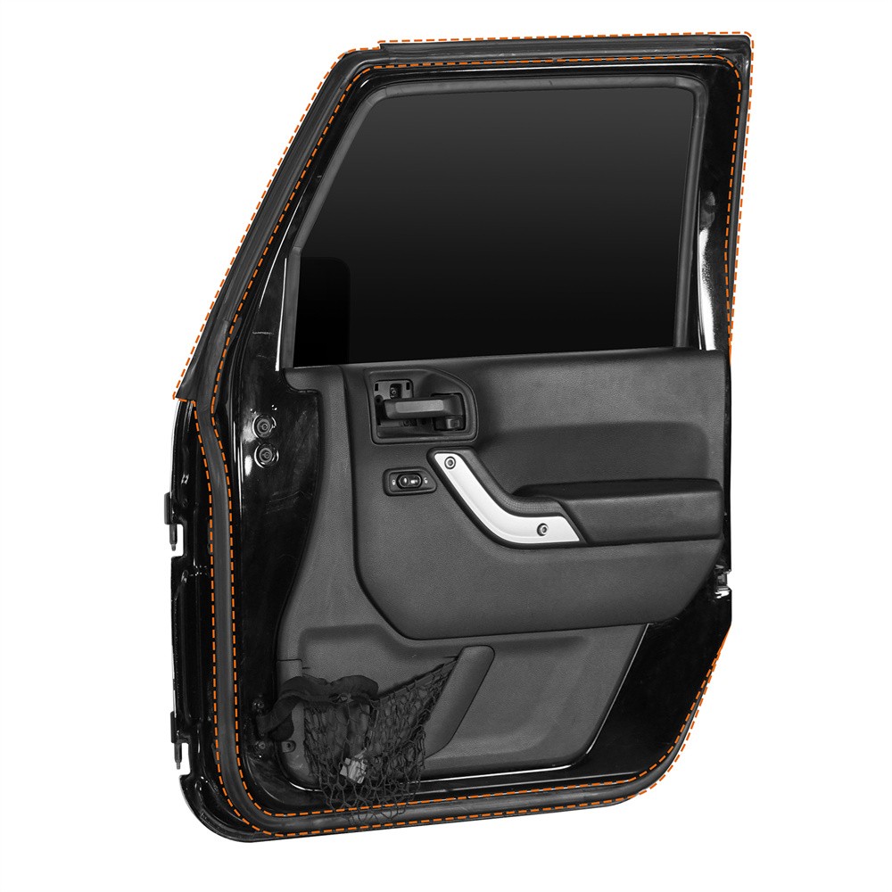 Front Passenger Door to Body Weatherseal Assembly For 2007-2018 Jeep Wrangler JK