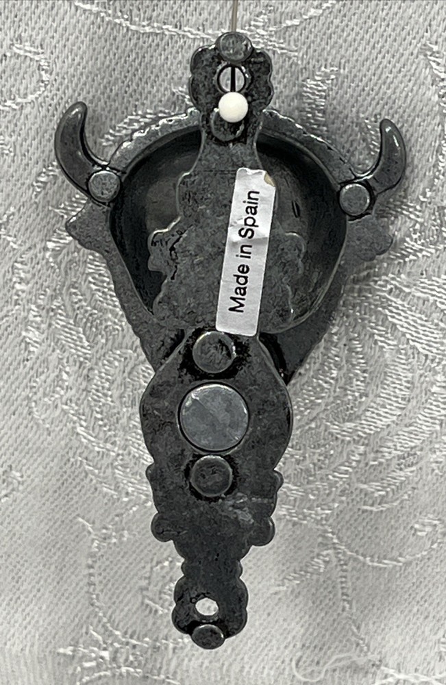2 Buffalo Bison Wall Hook Keys Coats Single Hook Drawer Pull Pewter Ranch Spain
