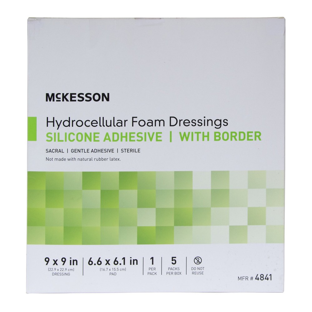 McKesson Foam Dressing 9"x9" Sacral With Border 5 per Box