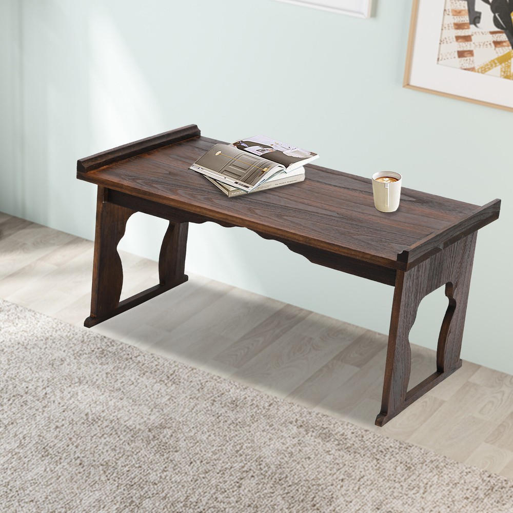 Antique Foldable Bed Laptop Desk Portable Sofa Side End Table Coffee Tea Table