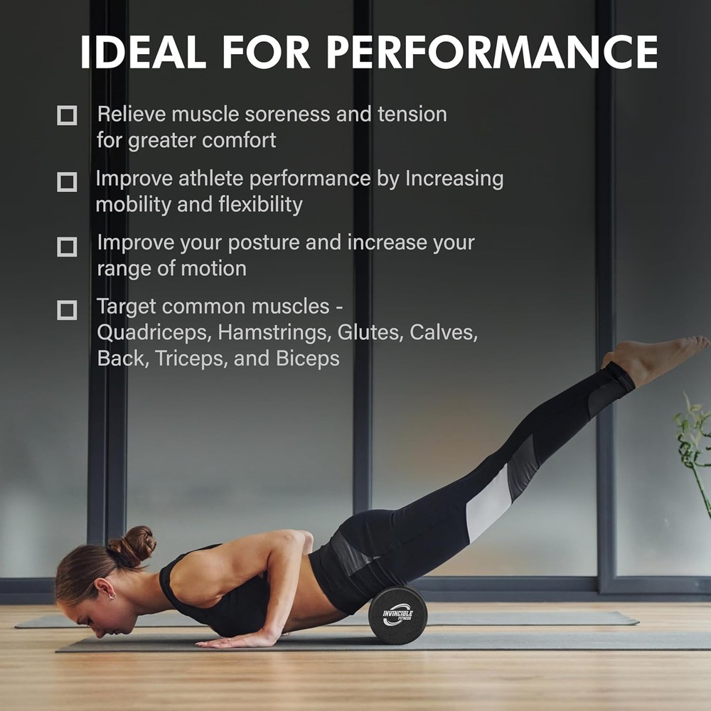 Invincible Fitn 17'' EPP Fo Roller for Deep Tissue Massa – Enhance