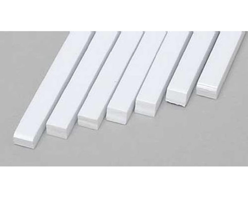 Evergreen Scale Models Polystyrene Dimensional Strips (7) (14x0.1x0.125in)