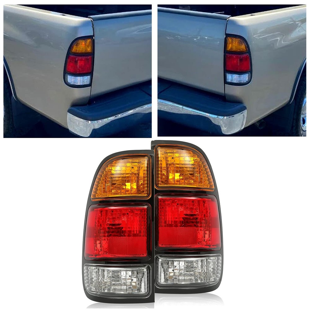 Halogen Tail Light Compatible with 2000-2006 Toyota Tundra Regular/Access Cab...