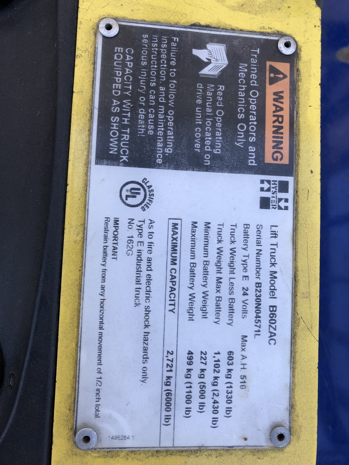 Used 2013 Hyster Material Handlers