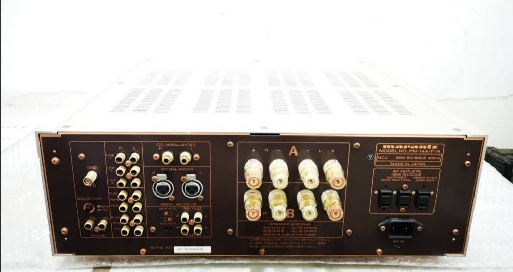Marantz PM-14SA Version 2 Integrated Amplifier w/ Remote Tested Japan FedEx GS03