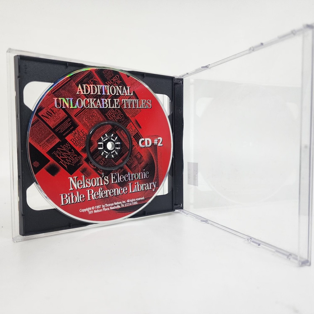 Nelsons Electronic Bible Reference Library CD-ROM (1997) 2-Disc Windows 95