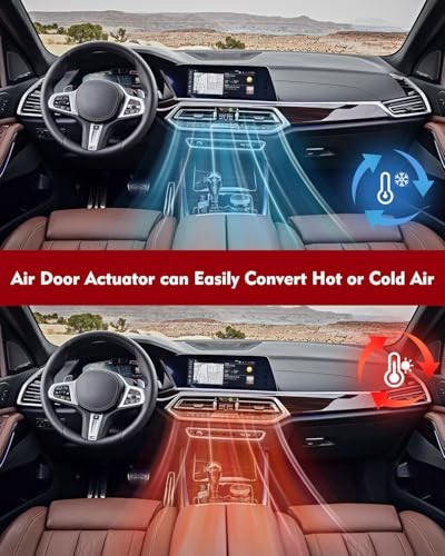 A/C HAVC Heater Blend Door Actuator & Recirculation 2PCS Replacement for