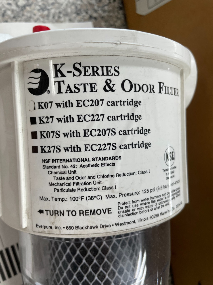 EVERPURE FILTER SYSTEM K07 WITH EC207 FILTER