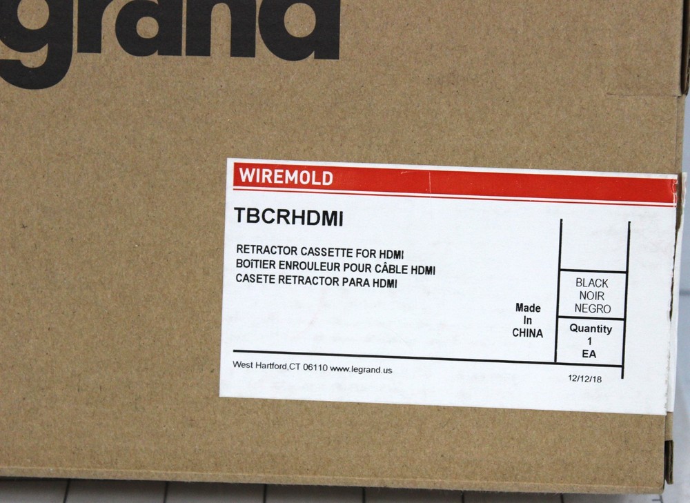 TBCRHDMI LEGRAND WIREMOLD HDMI Cable Retractor