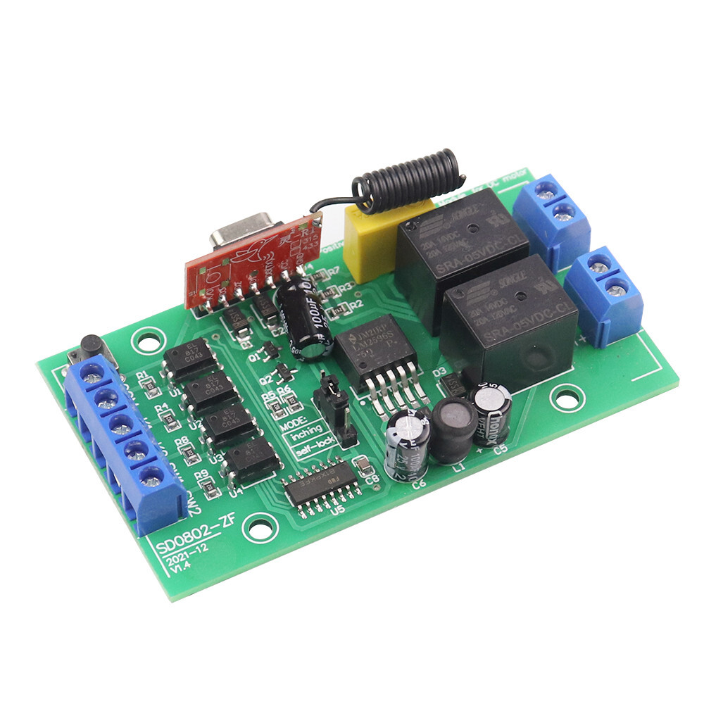 6V 12V 24V Remote Limit Switch DC Motor Forward Reverse Controller Board MAX 20A