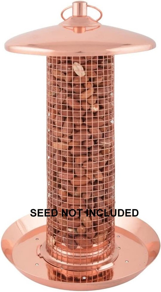 Copper Peanut Nut Bird Feeder