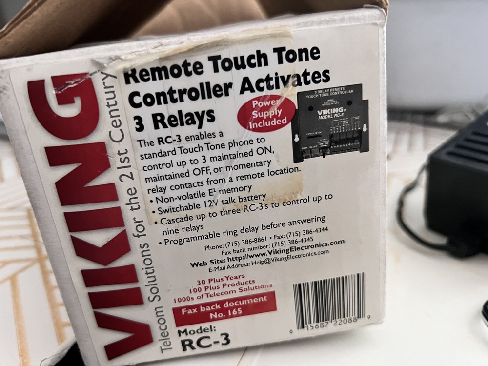 Viking RC-3 3 relay remote touch tone controller
