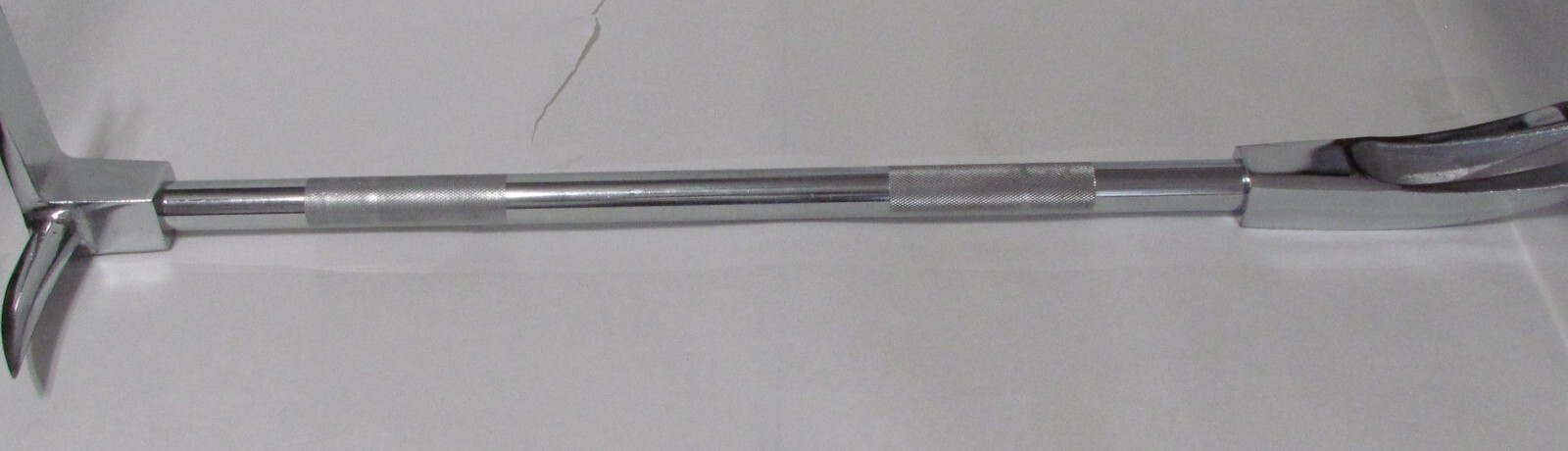 36" Halligan bar with Nickel Finish. Hardened High Carbon Steel. 11 Lbs - E