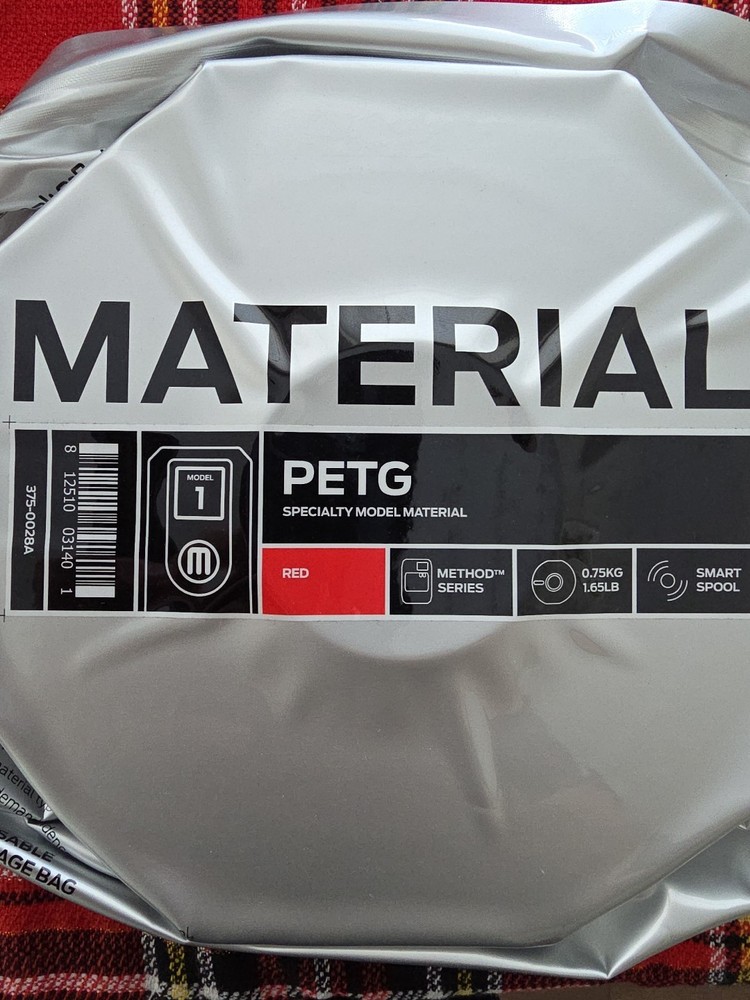 MakerBot PETG Specialty Filament Spool Method 3D Printer 1.65lb (Red)