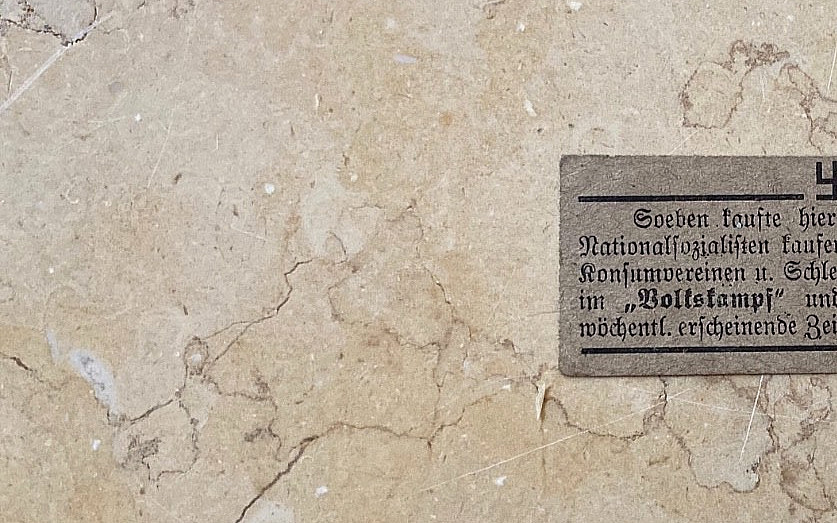 PRE-WW2 GERMAN INFORMATION CARD