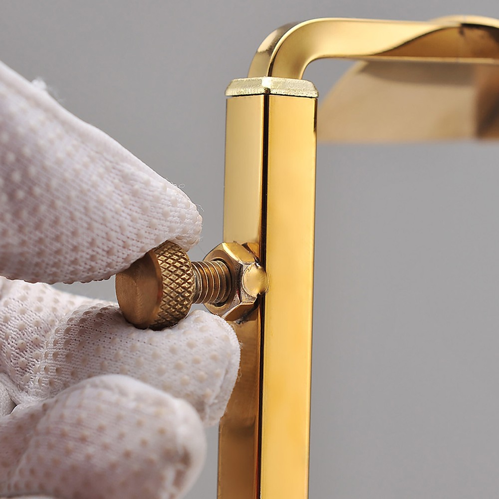 2 Pack Metal Handbag Display Rack with Adjustable Height and Sturdy Base