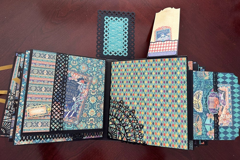 Handmade Album Using Graphic 45 Midnight Masquerade