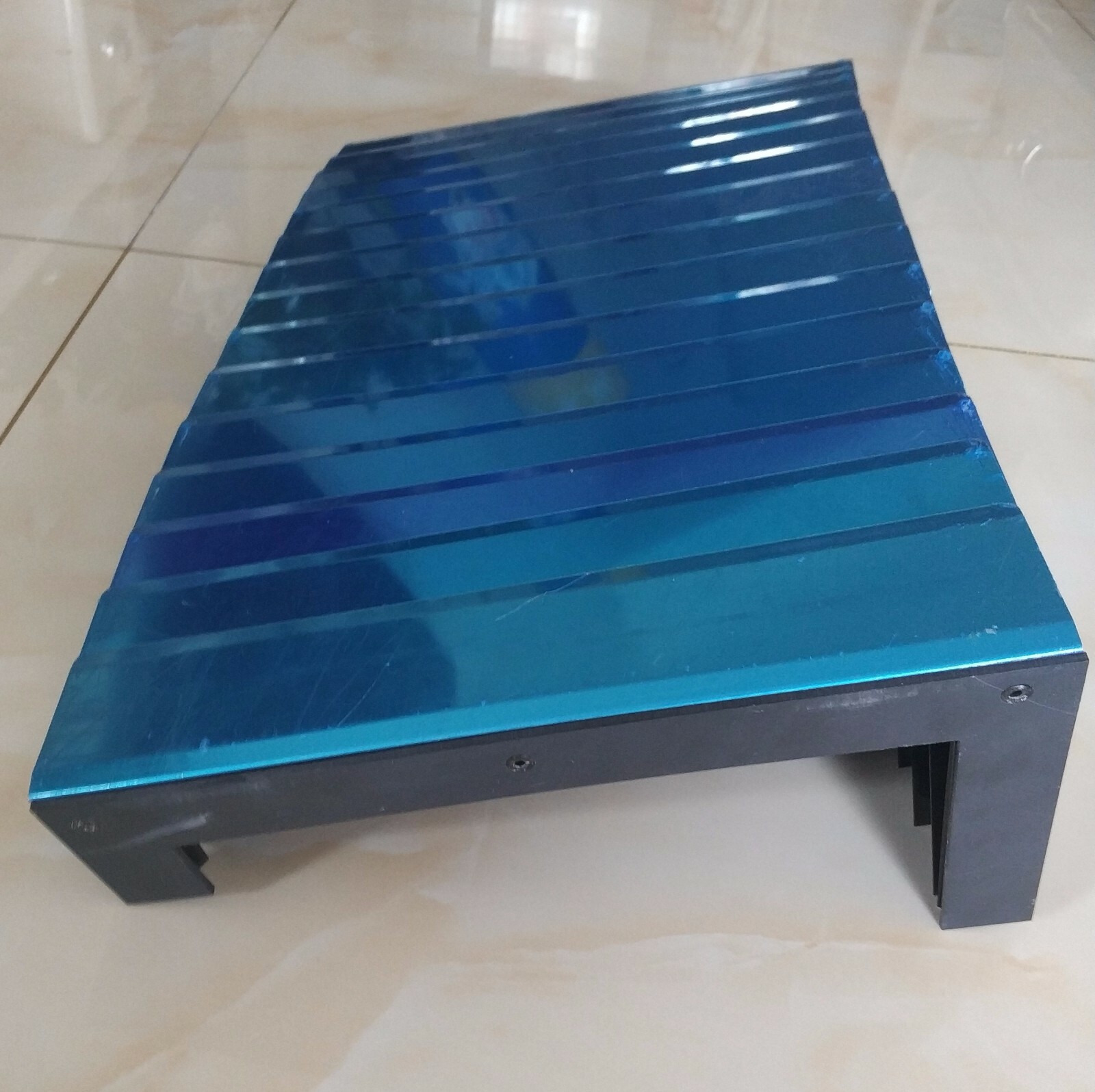 PM1228 lathe stainless steel armored protection cover,width 240 mm x Lmax 600 mm