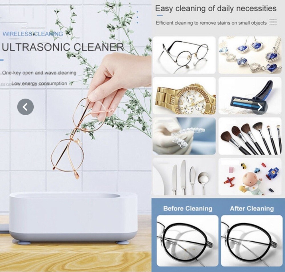 ultrasonic cleaning Machine 45000 Hz With 4oz Cleaning Solution