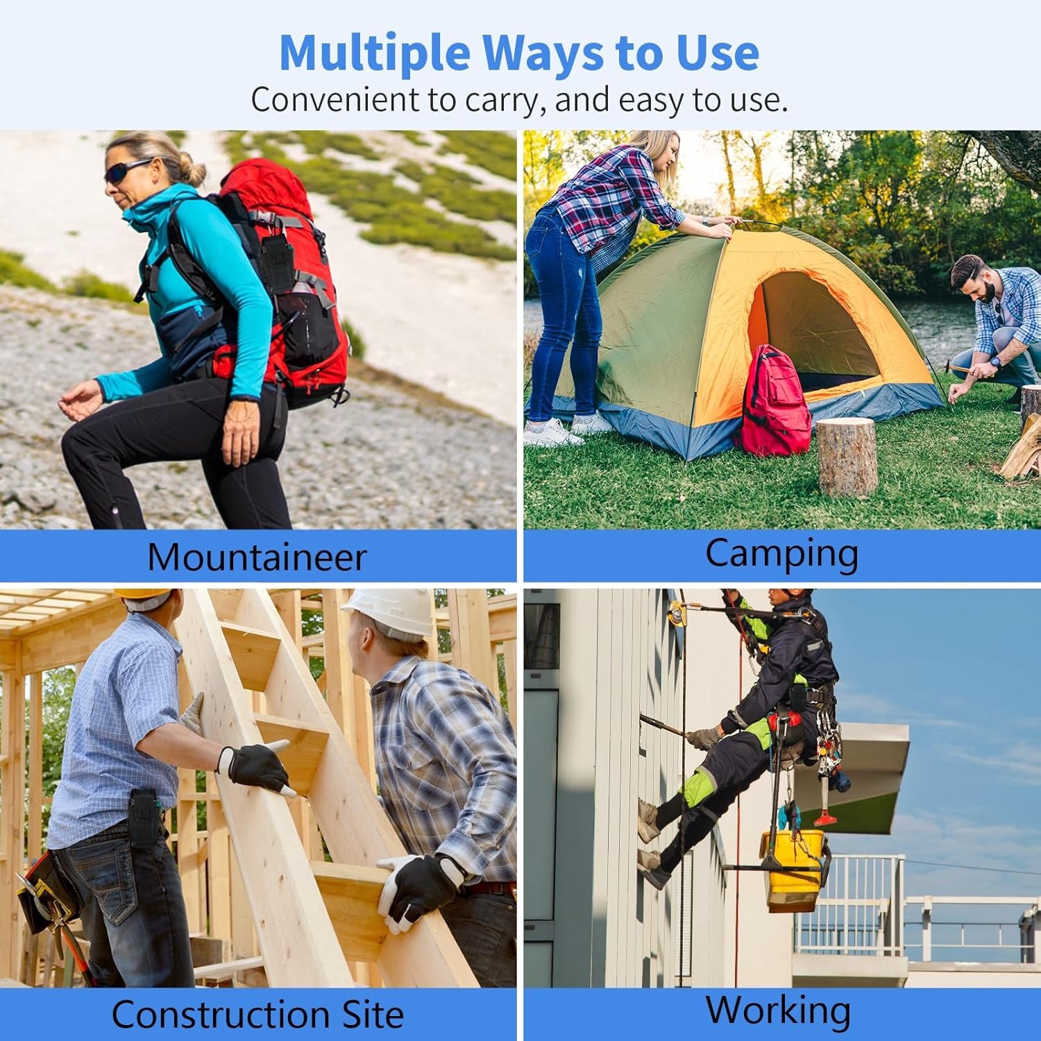 Multitool Sheath EDC Pouch Case Belt Clip Tool Holder Bag Camping Hiking Pocket