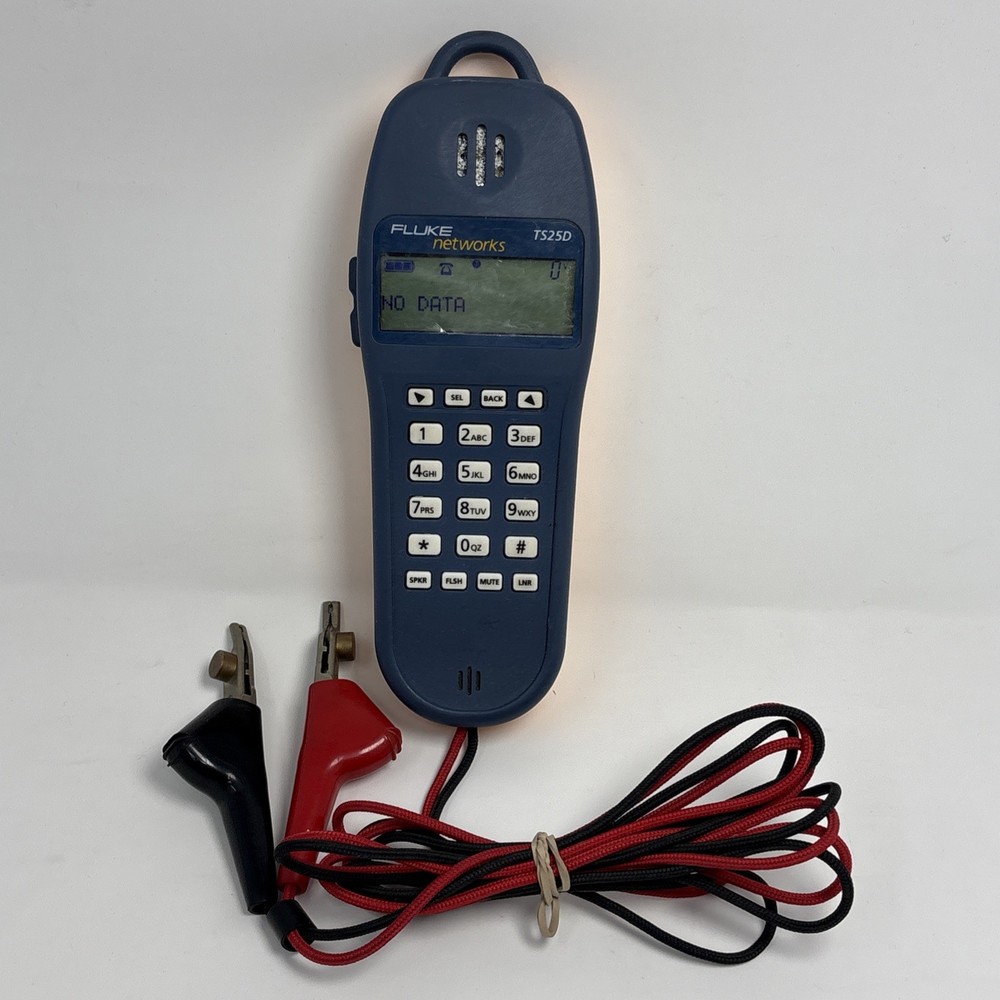 Fluke TS25D Networks Phone & Data Tester W/Leads NEW BATTERY