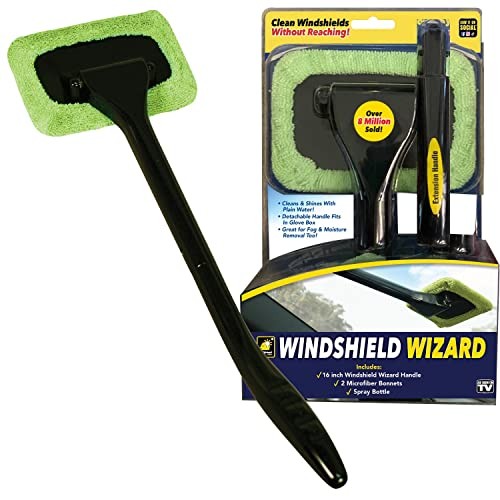 Cleaning Tool, AS-SEEN-ON-TV, Cleans Windshields Without Reaching, 16 In.