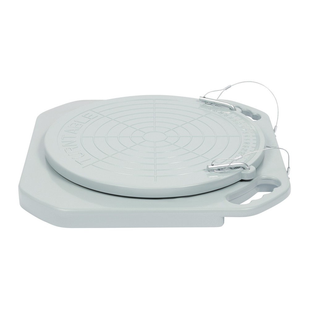 2pcs 5 Ton Front End Wheel Alignment Turntable Plate 360° Rotating Plate Table