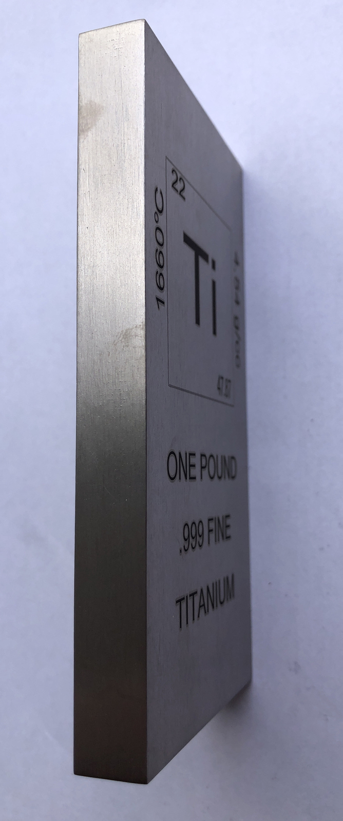 1 (One) Pound Titanium Bullion Bar