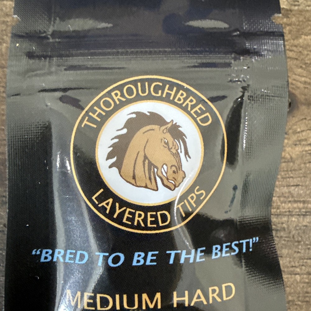 Thoroughbred Layered Cue Tips - Pro Tips Medium Hard