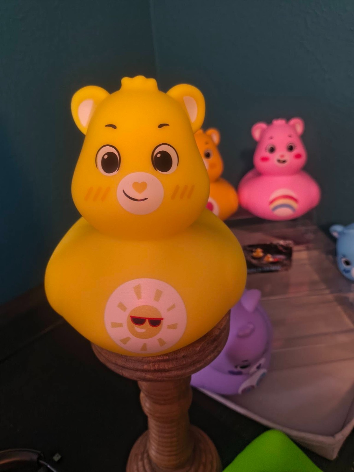 6" Care Bear Rubber Ducks- Funshine, Tenderheart, Care, Share, Grumpy, Good Luck