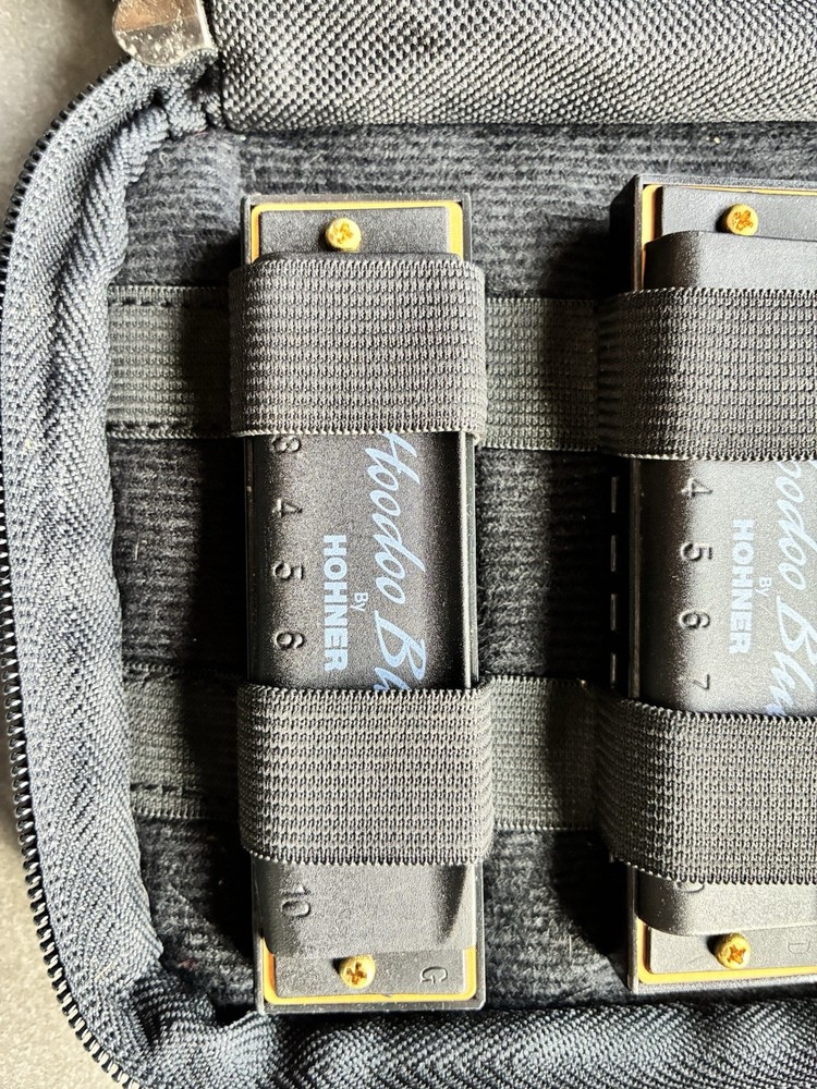 Hohner Hoodoo Blues Harmonica 3-Pack with Case C,D,G