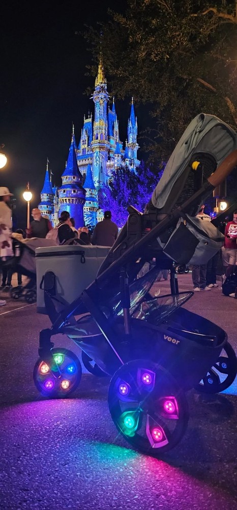 LED Wheel Lights for VEER SWITCH&ROLL STROLLER, Remote, Waterproff, Easy Install
