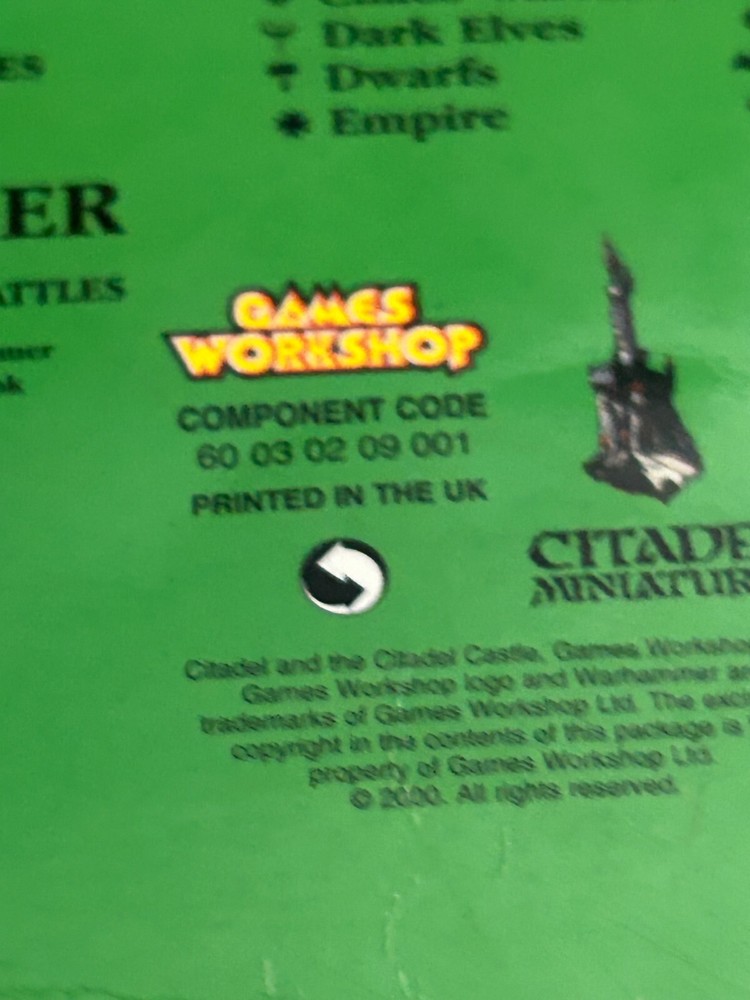 Warhammer Classic Orcs & Goblins Army Book Codex 2000 Acceptable SC OOP