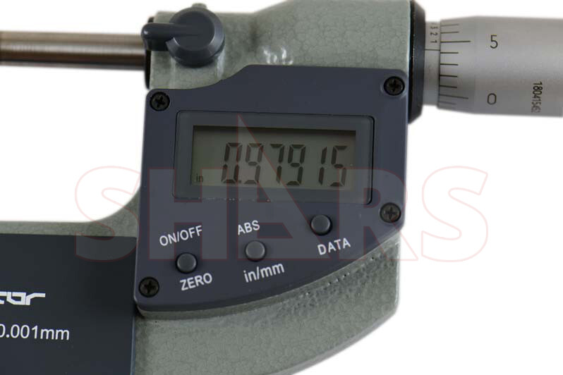 Shars 1-2" 0.00005"/0.001mm Digital Electronic Outside Micrometer IP65 New P]