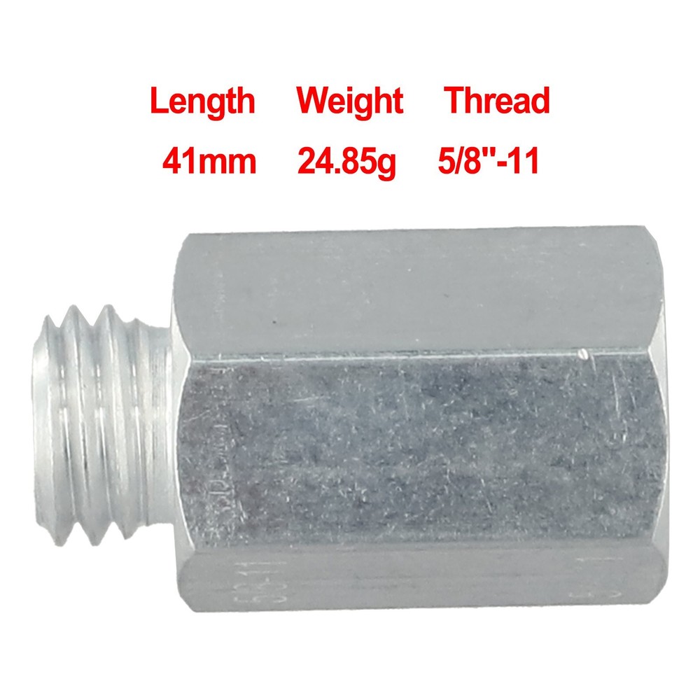 5/8-11 Extender Bolt Adapter for Angle Grinder/ Polisher/ Double Sided Wool Pad