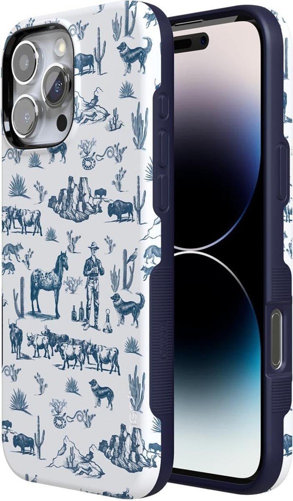 Casely iPhone 16 Pro Case - Wild West Adventure Desert Bold, Protective Design