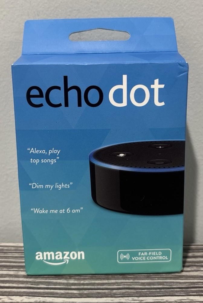 Amazon Echo Dot (2nd Generation) Smart Speaker Black New Factory Sealed