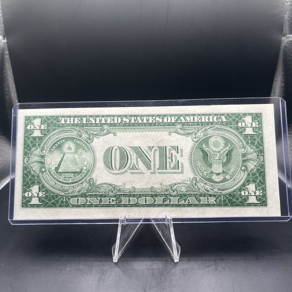 Misaligned ERROR 1935-E $1 One Dollar Silver Certificate *Crispy*